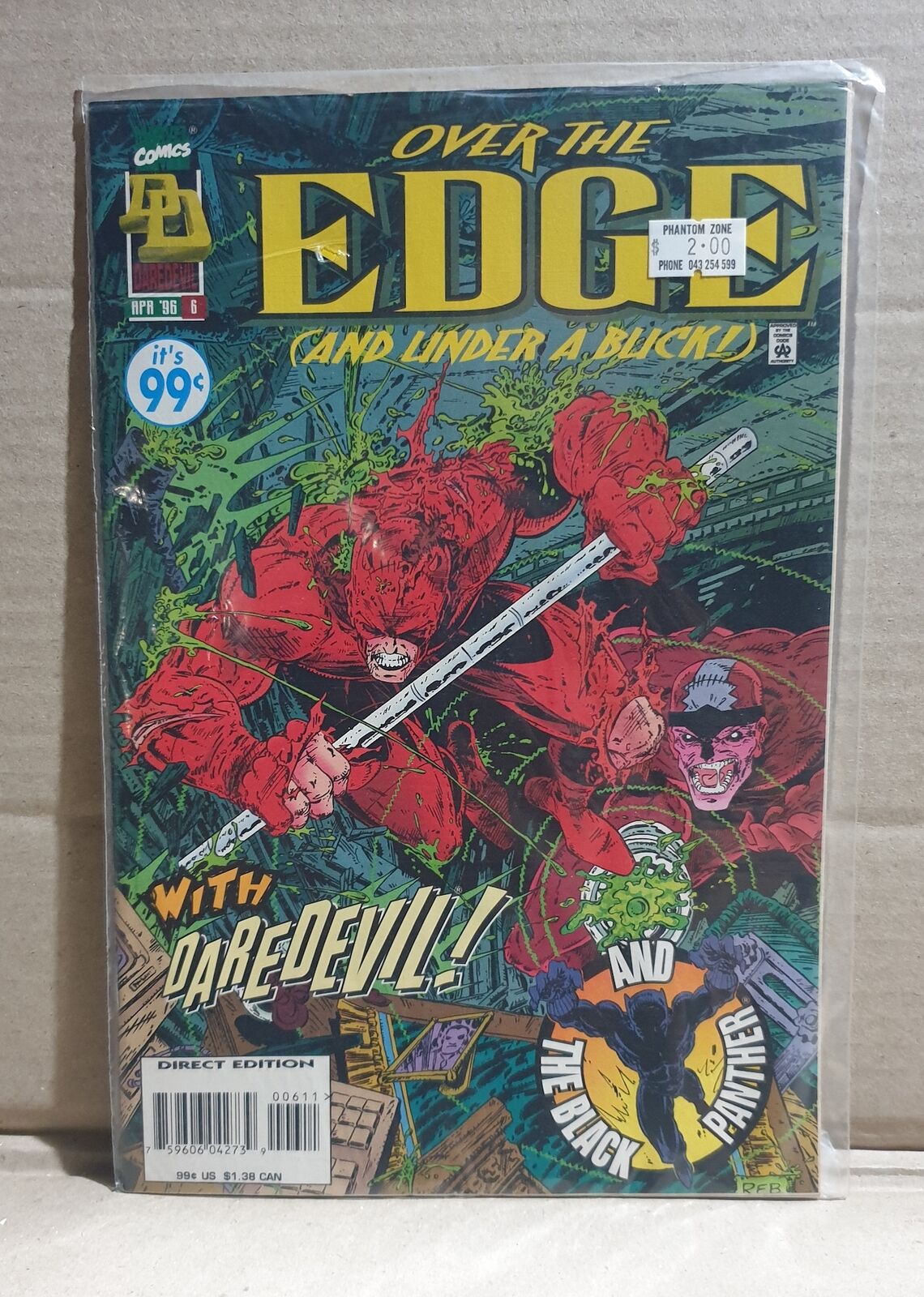 COMIC BOOK -  MARVEL OVER THE EDGE #6