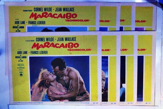ORIGINAL LOBBY CARDS - MARACAIBO - 1958 - set of 8