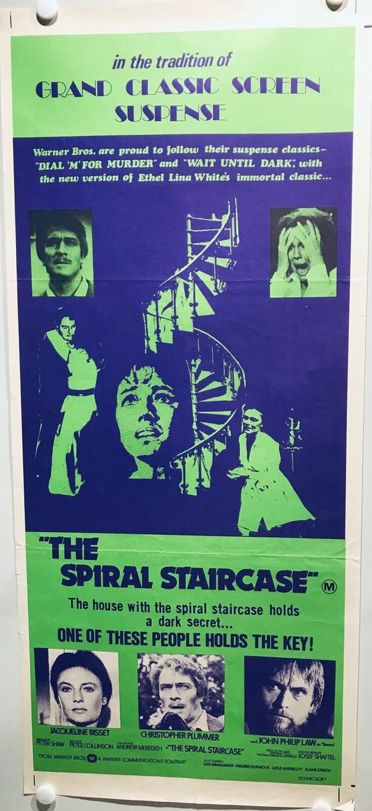 ORIGINAL DAYBILL MOVIE POSTER - THE SPIRAL STAIRCASE - 1975