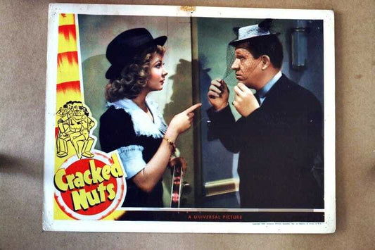 ORIGINAL LOBBY CARD - CRACKED NUTS - 1941 - title card