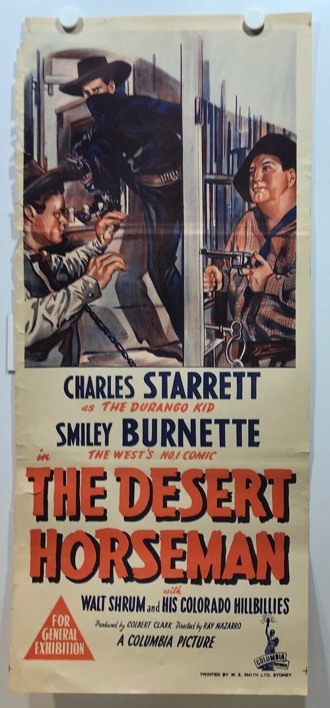 ORIGINAL DAYBILL MOVIE POSTER - THE DESERT HORSEMEN - 1946