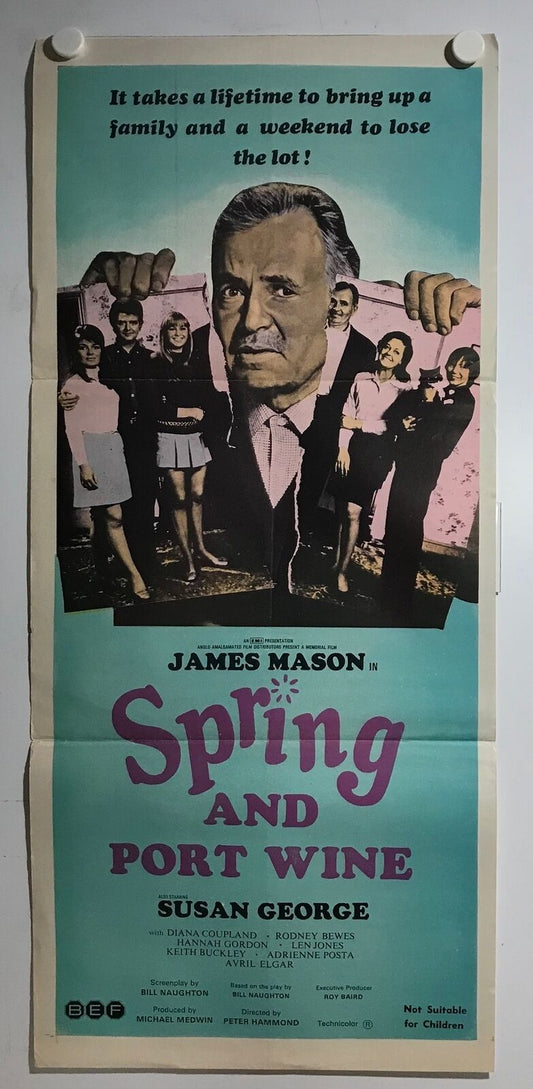 ORIGINAL DAYBILL MOVIE POSTER - SPRING AND PORT WINE