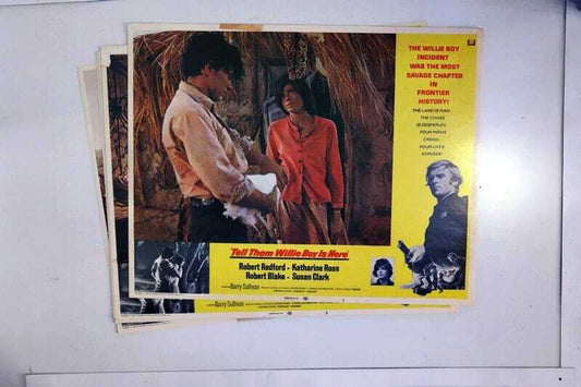 ORIGINAL LOBBY CARDS - TELL THEM WILLIE BOY IS HERE - 1969  - set of 8