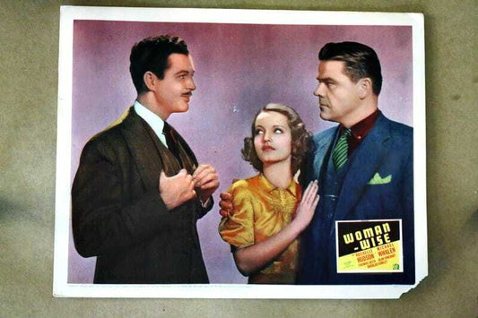 ORIGINAL LOBBY CARD - WOMAN - WISE - 1937 - key card