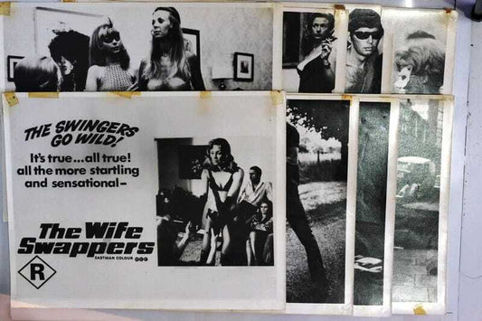 ORIGINAL LOBBY CARDS - THE WIFE SWAPPERS - 1970 - set of 8