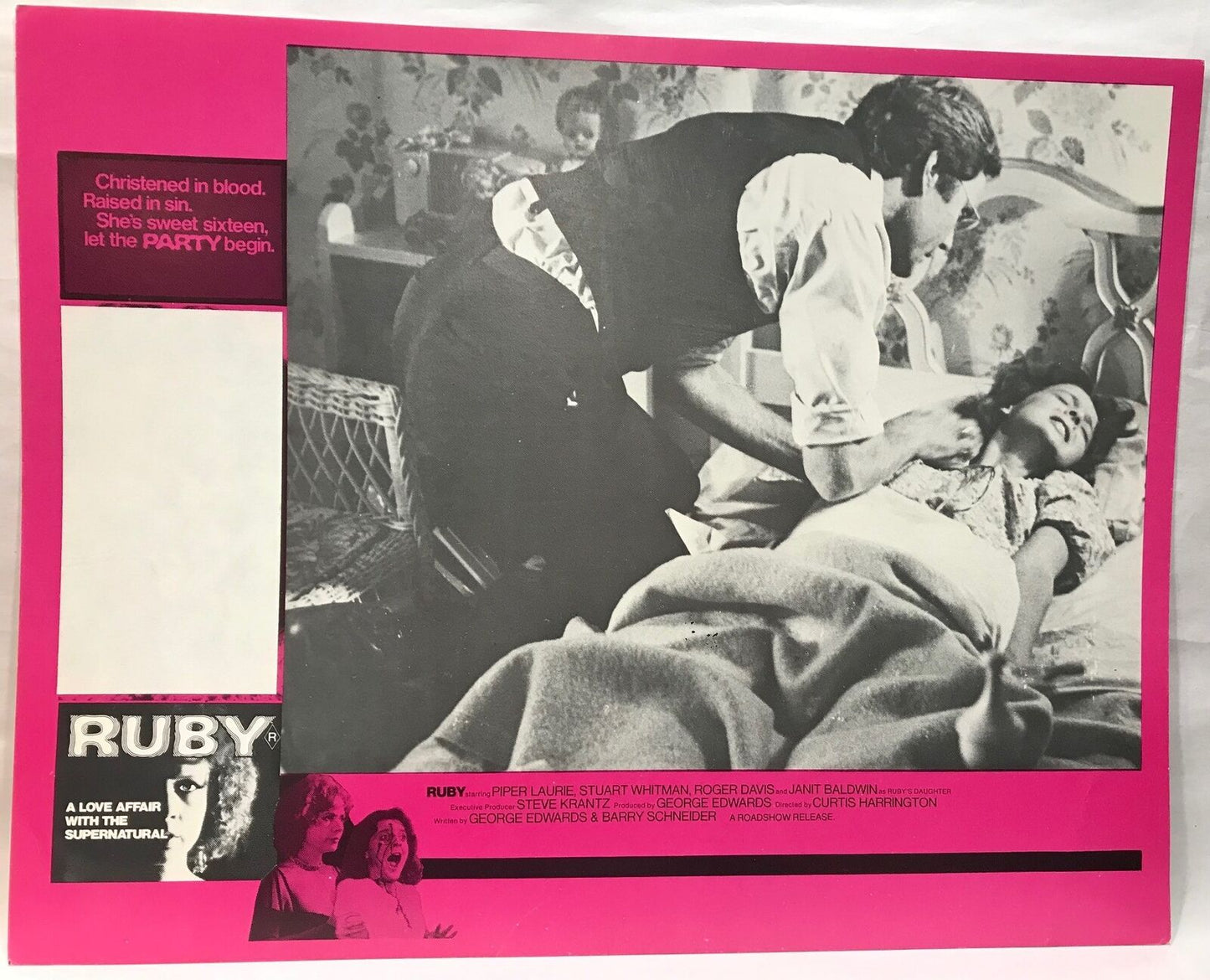 ORIGINAL LOBBY CARD - RUBY (d) - 1977 - title card - Australia