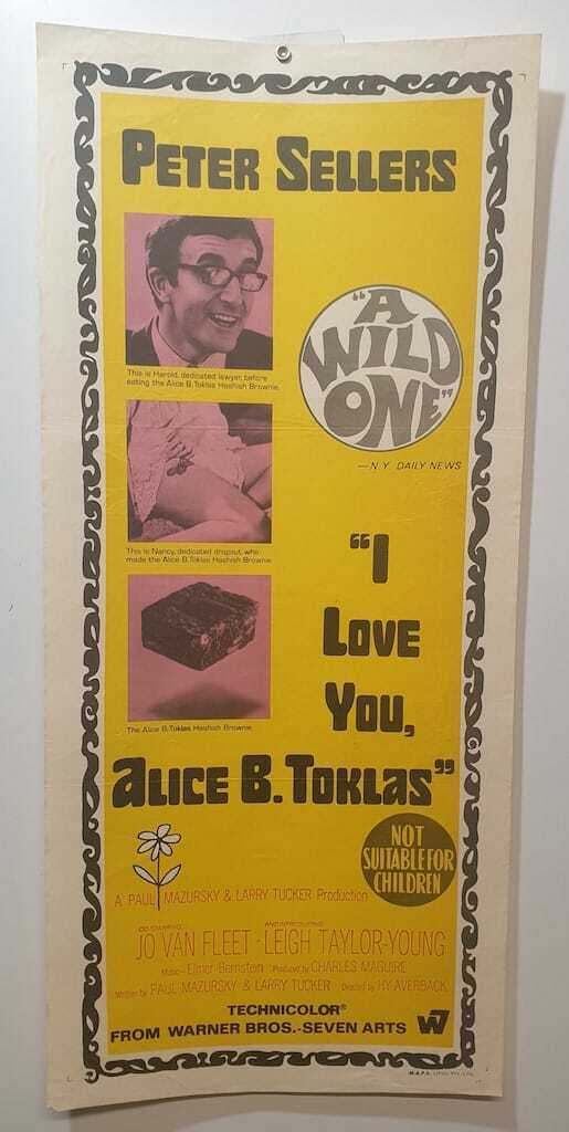 ORIGINAL DAYBILL MOVIE POSTER - I LOVE YOU ALICE B. TOKLAS