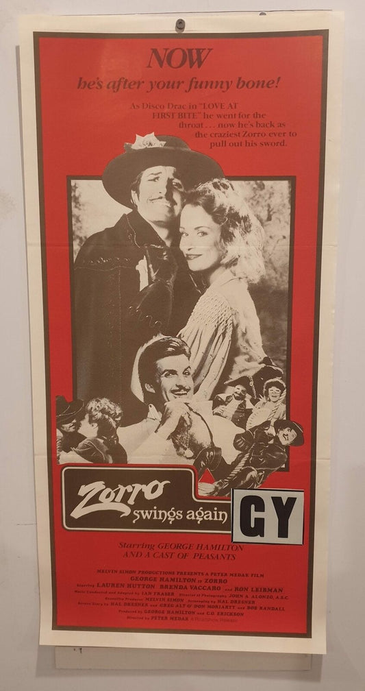 ORIGINAL DAYBILL MOVIE POSTER - ZORRO SWINGS AGAIN 1981