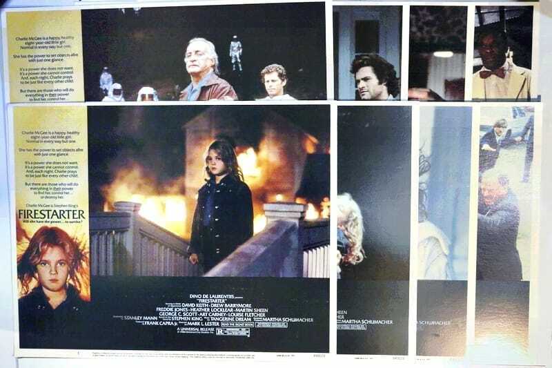 ORIGINAL LOBBY CARDS - FIRESTATER - 1984 - set of 8