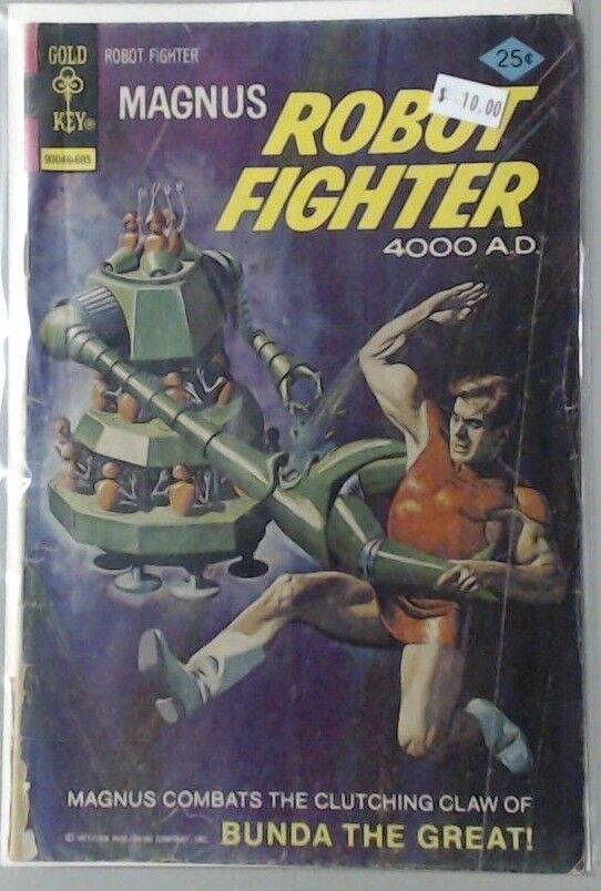 COMIC BOOK - MAGNUS ROBOT FIGHTER 4000 A.D. GOLD KEY BUNDA THE GREAT