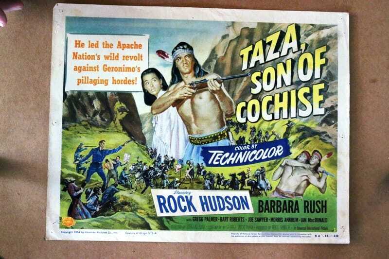 ORIGINAL LOBBY CARD - TAZA, SON OF COCHISE - 1954 - title card