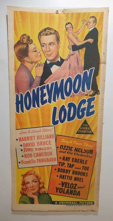 ORIGINAL DAYBILL MOVIE POSTER - HONEYMOON LODGE