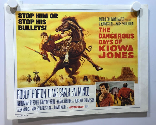 ORIGINAL LOBBY CARD - DANGEROUS DAYS OF KIOWA JONES - 1966 - title card