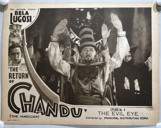 ORIGINAL SERIAL LOBBY CARD - THE RETURN OF CHANDU (a) - 1934 - Ch 4 "The Evil...