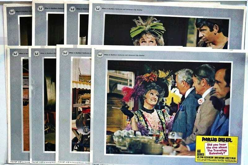 ORIGINAL LOBBY CARDS - DID YOU HEAR THE ONE ABOUT THE TRAVELLING SALESLADY