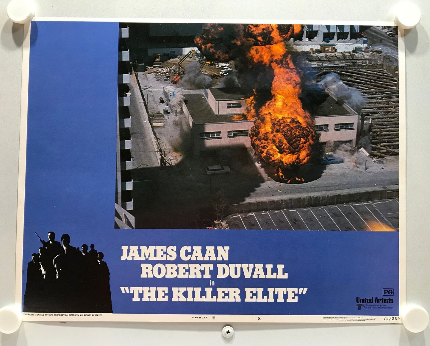 ORIGINAL LOBBY CARDS - THE KILLER ELITE - 1975 - card set of 8