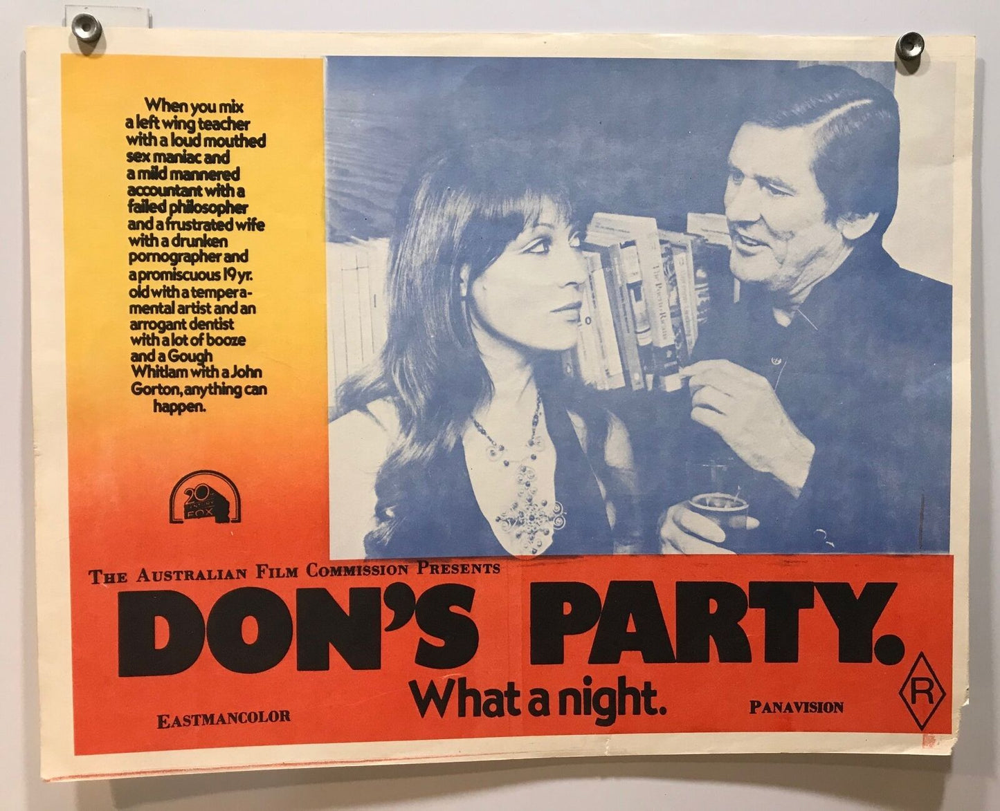 ORIGINAL LOBBY CARD - DON'S PARTY (a) - 1976 - title card - Australia