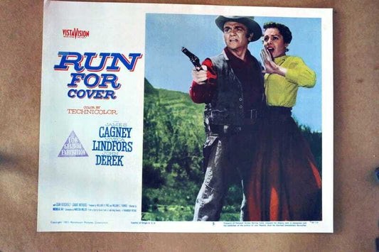 ORIGINAL LOBBY CARD - RUN FOR COVER - 1955 - key #5 card