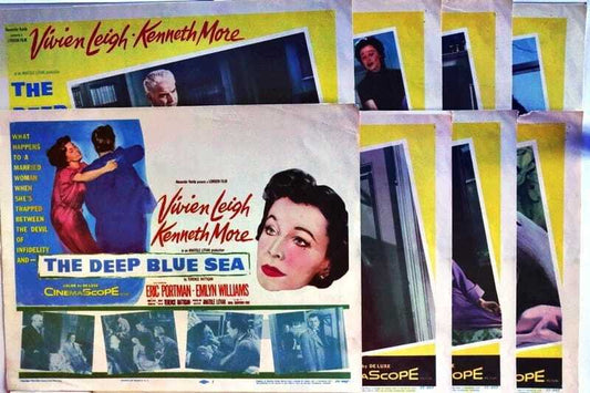 ORIGINAL LOBBY CARDS - THE DEEP BLUE SEA - 1958 - set of 8
