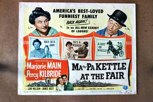 ORIGINAL LOBBY CARD - MA AND PA KETTLE AT THE FAIR - 1952 - title card