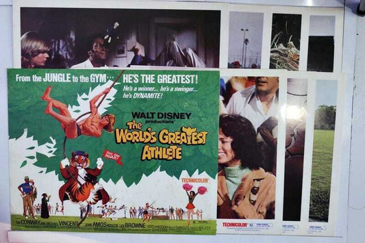 ORIGINAL LOBBY CARDS - THE WORLD'S GREATEST ATHLETE - 1972 - Walt Disney - set 8