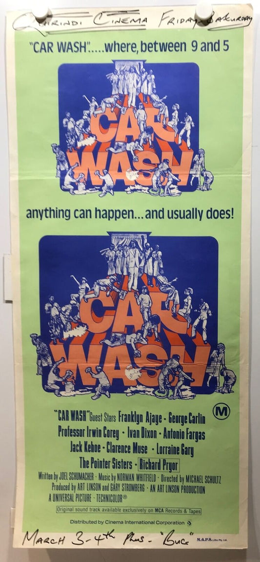 ORIGINAL DAYBILL MOVIE POSTER - CAR WASH