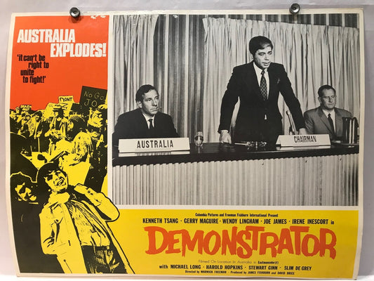 ORIGINAL LOBBY CARD - DEMONSTRATOR (f) - 1971 - title card - Australia