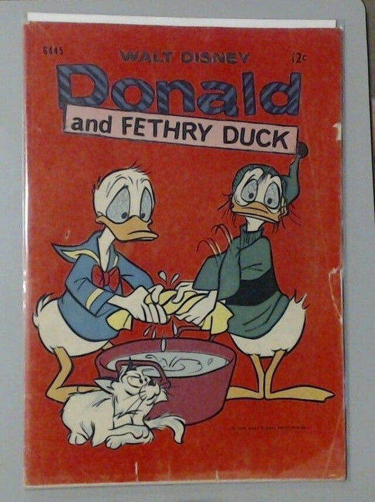 COMIC BOOK - WALT DISNEY DONALD DUCK D. 445 AND FETHRY DUCK