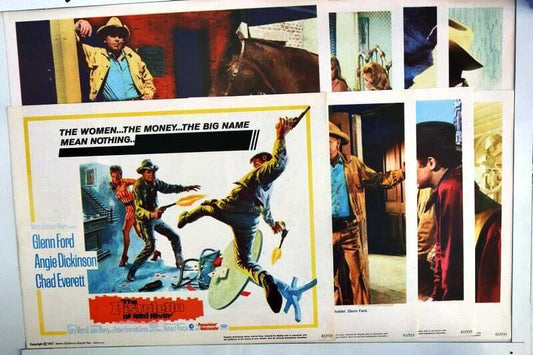 ORIGINAL LOBBY CARDS - THE PISTOLERO OF RED RIVER - 1967 - set of 8