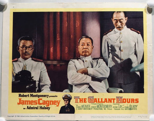 ORIGINAL LOBBY CARD - THE GALLANT HOURS - 1960 - key #3 card