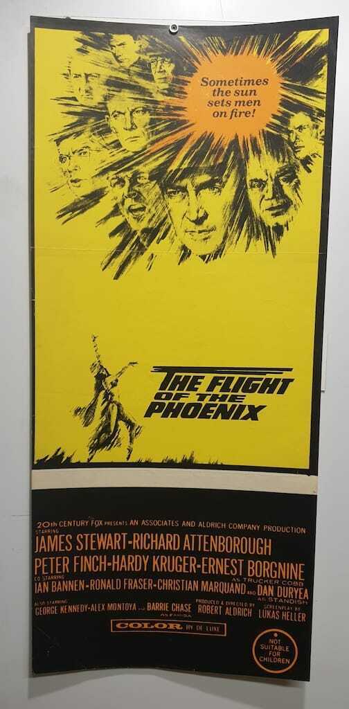 ORIGINAL DAYBILL MOVIE POSTER - THE FLIGHT OF THE PHOENIX - 1965