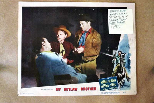 ORIGINAL LOBBY CARD - MY OUTLAW BROTHER - 1951 - title card