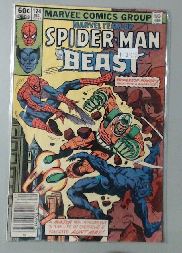 MARVEL COMIC BOOK - TEAM UP SPIDER-MAN AND THE BEAST NUMBER 124