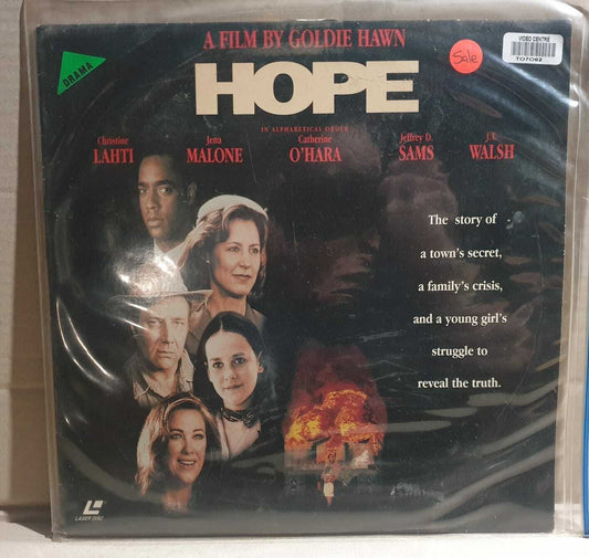 LASERDISC MOVIE - HOPE - Christine Lahti, Jena Malone, Catherine O'Harra, Jef...