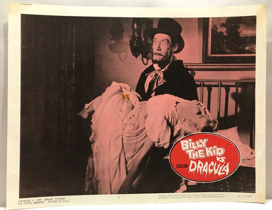 ORIGINAL LOBBY CARD - BILLY THE KID VS DRACULA - 1965 - card #4 (b)