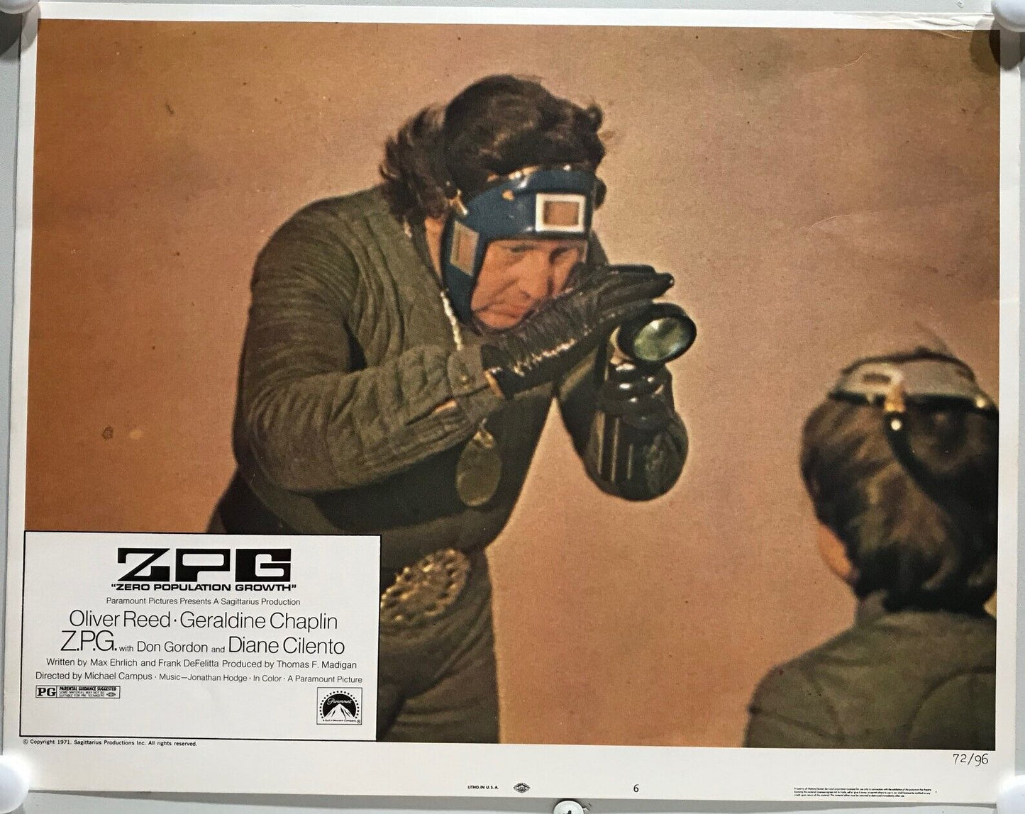 ORIGINAL LOBBY CARDS - Z.P.G. - 1972 - set of 8