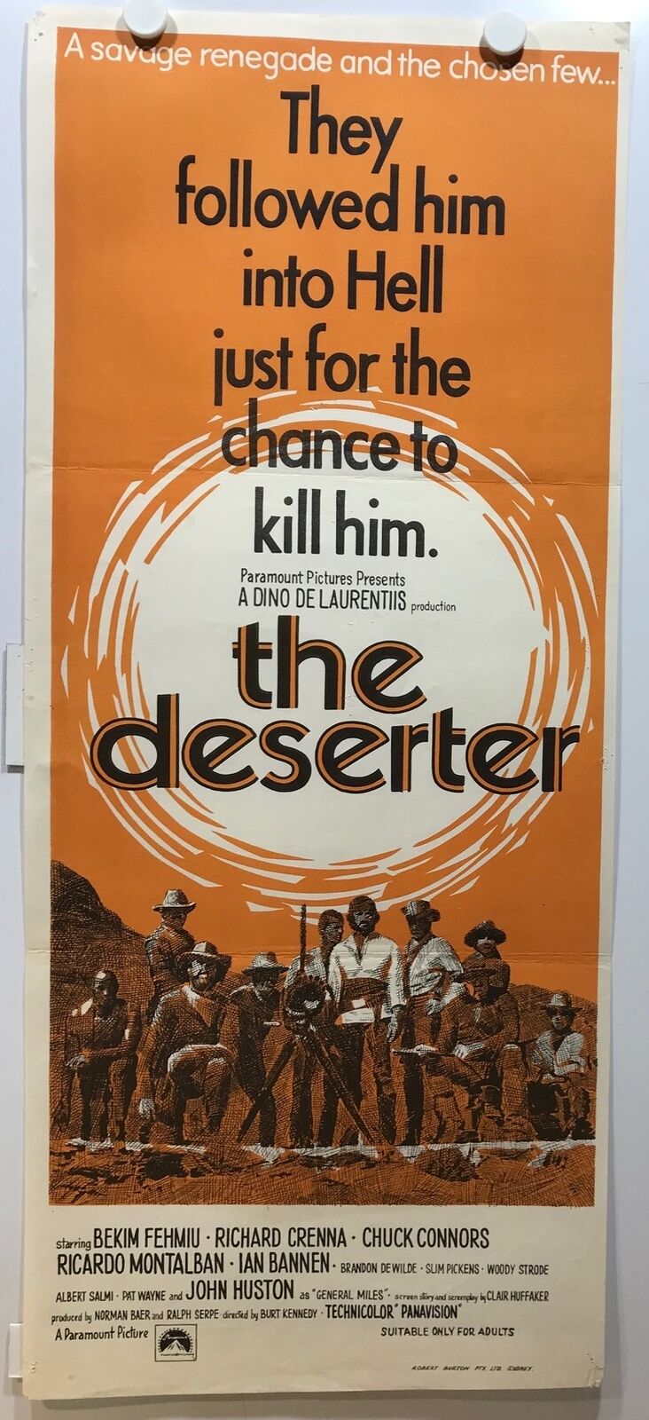 ORIGINAL DAYBILL MOVIE POSTER - THE DESERTER