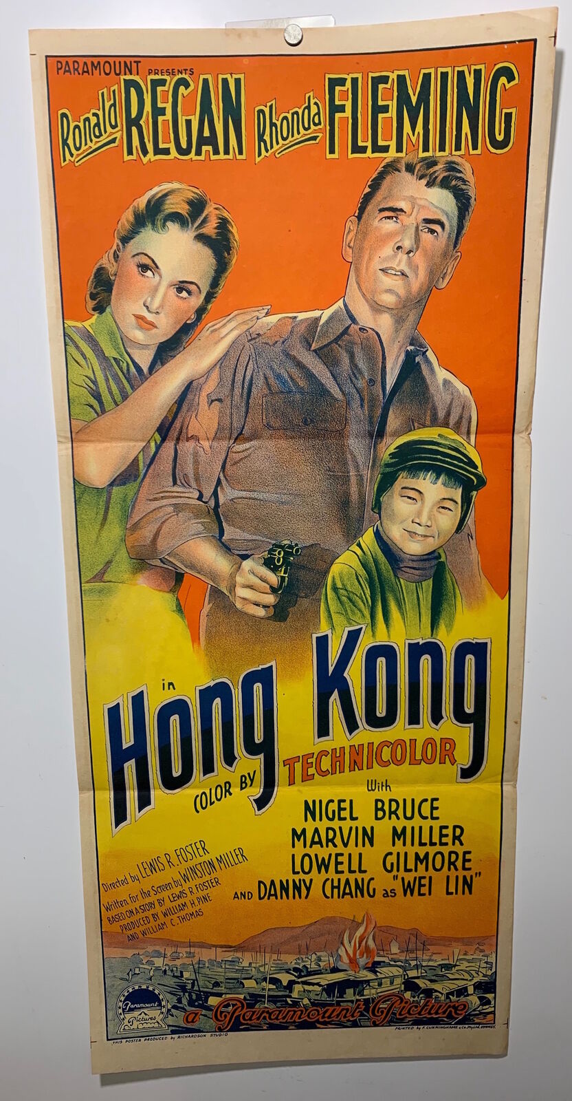 ORIGINAL DAYBILL MOVIE POSTER - HONG KONG - 1952 - Richardson Studio