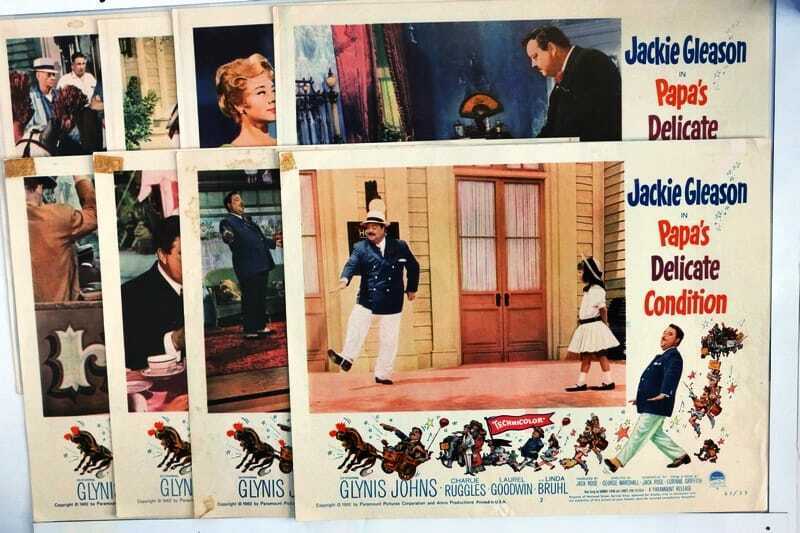 ORIGINAL LOBBY CARDS - PAPA'S DELICATE CONDITION - 1963 - set of 8