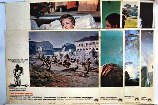 ORIGINAL LOBBY CARDS - THE ADVENTURERS - 1970 - set of 8