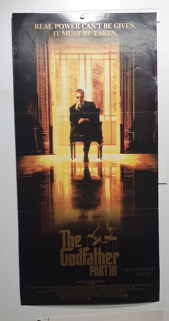 ORIGINAL DAYBILL MOVIE POSTER- THE GODFATHER PART III 3 DIANE KEATON TALIA SHIRE