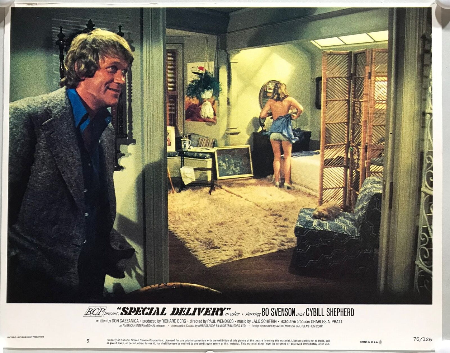 ORIGINAL LOBBY CARDS - SPECIAL DELIVERY - 1976 - set of 8