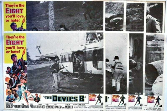 ORIGINAL LOBBY CARDS - THE DEVIL'S 8 - 1969 - set of 8