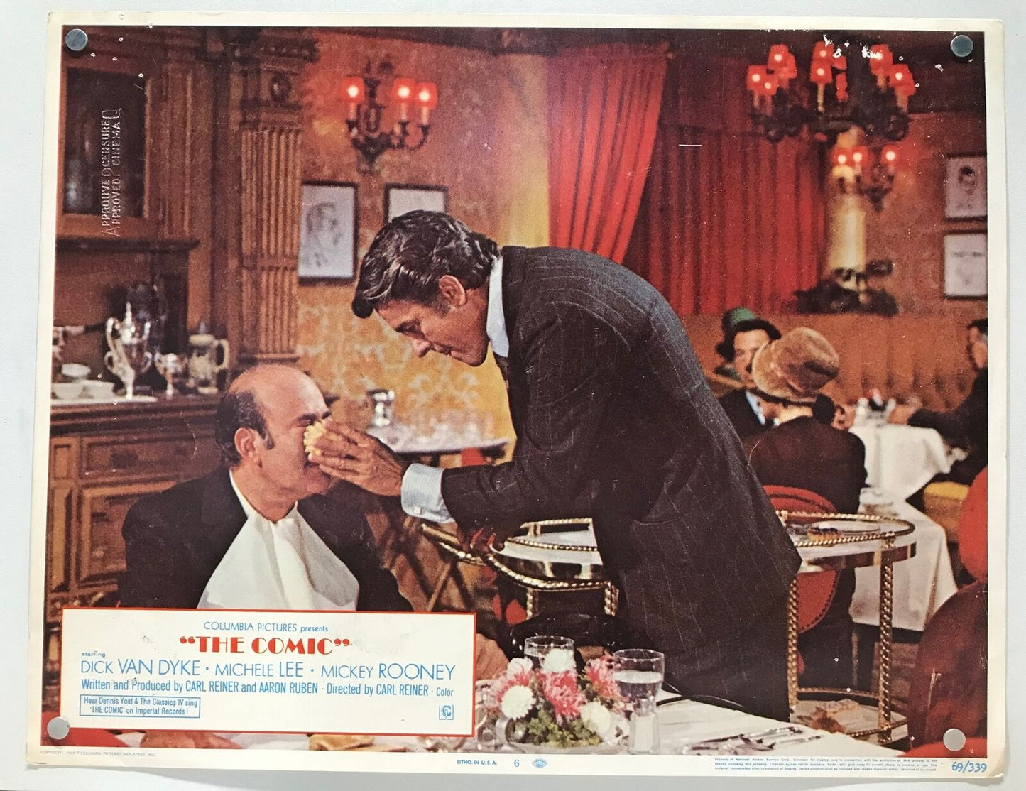 ORIGINAL LOBBY CARDS - THE COMIC - 1969 - set of 8