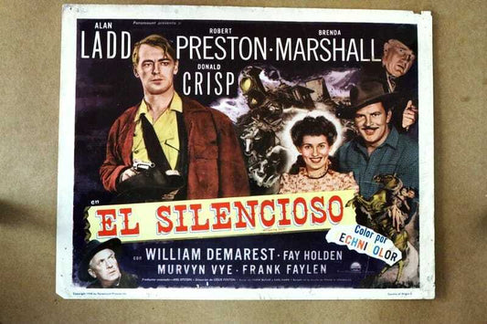 ORIGINAL LOBBY CARD - EL SILENCIOSO (Mexico) - 1948 - title card