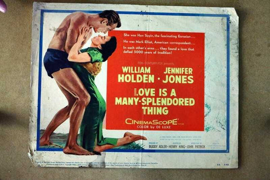 ORIGINAL LOBBY CARD - LOVE IS A MANY-SPLENDORED THING - 1955 - title card