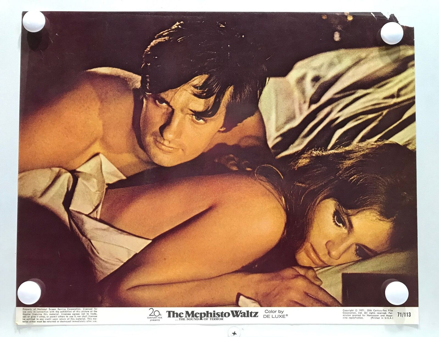 ORIGINAL LOBBY CARDS - THE MEPHISTO WALTZ - 1971 - set of 8