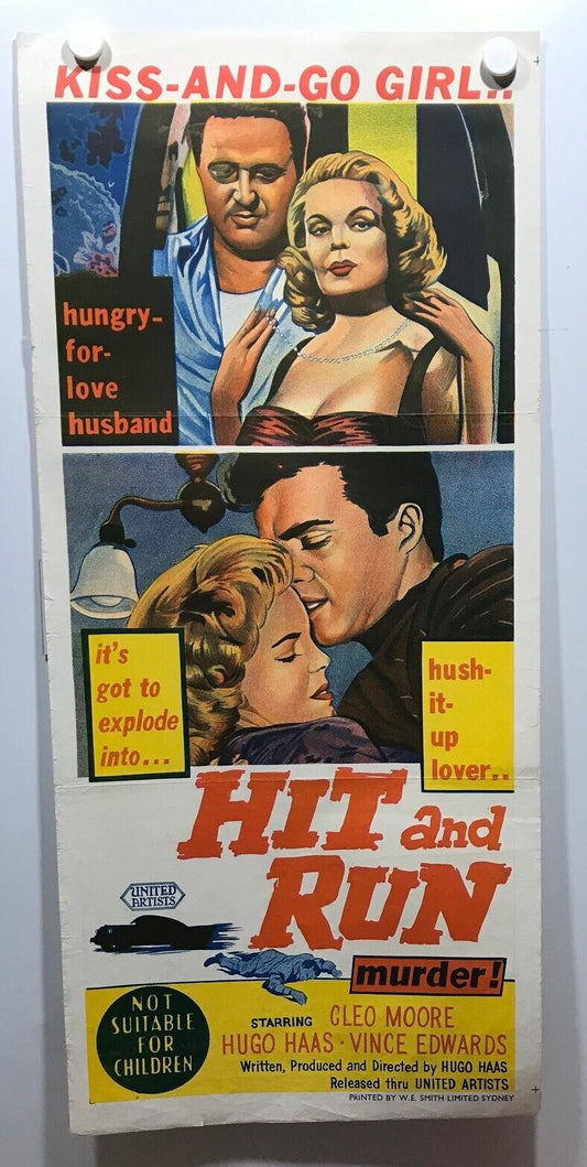 ORIGINAL DAYBILL MOVIE POSTER - HIT AND RUN