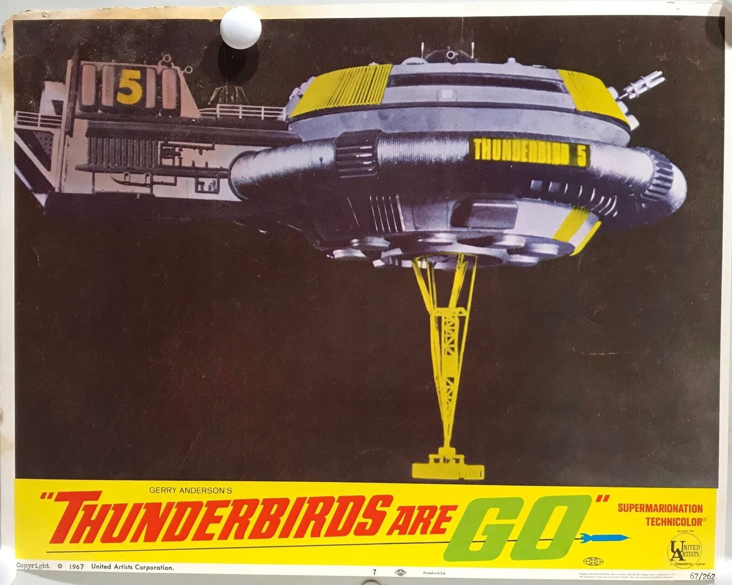 ORIGINAL LOBBY CARDS - THUNDERBIRDS ARE GO - 1966 - set of 8