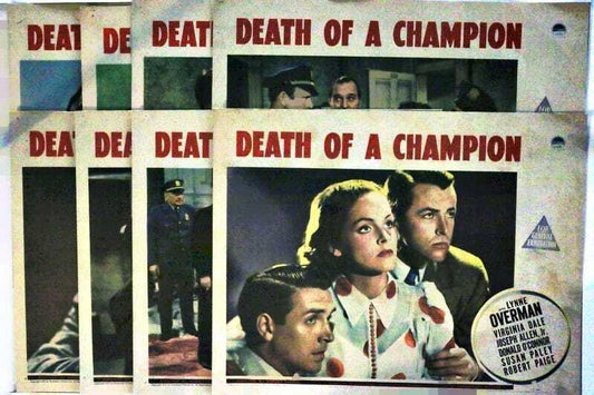 ORIGINAL LOBBY CARDS - DEATH OF A CHAMPION - 1939 - set of 8